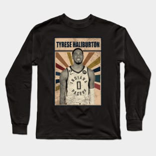 Indiana Pacers Tyrese Haliburton Long Sleeve T-Shirt